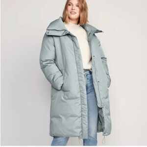 Old Navy Light Blue Puffer Coat